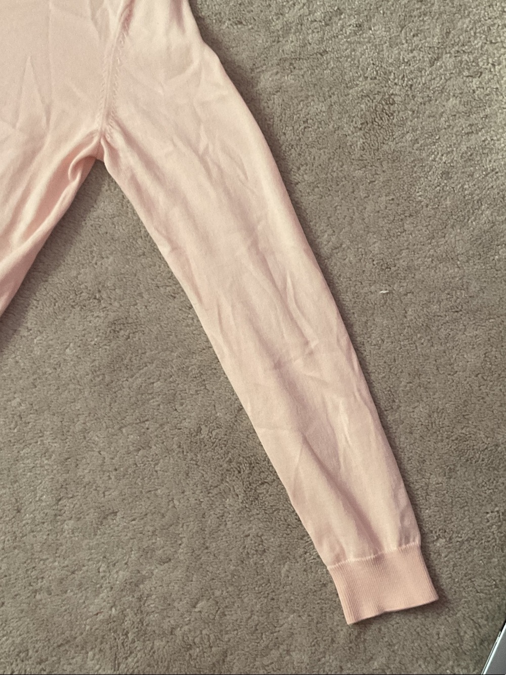 Uniqlo Light Pink Crewneck Button Cardigan balletcore girly y2k preppy - Picture 3 of 5